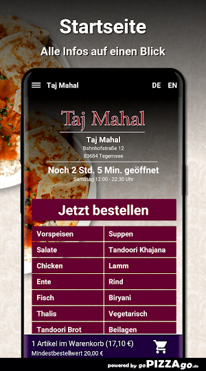 Taj Mahal Tegernsee Screenshot 1