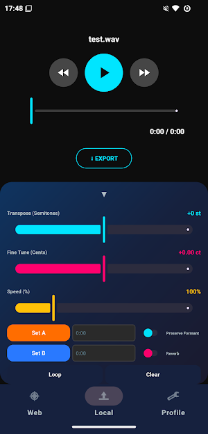 Transpose Pitch Speed Control Screenshot 1