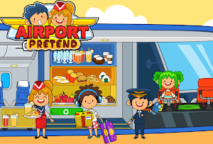 My Pretend Airport - Kids Travel Town Games Screenshot 2