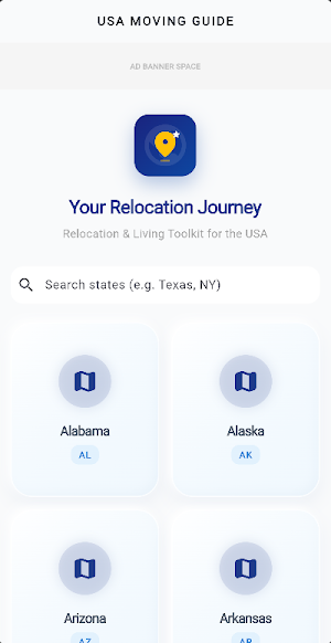 USA Moving Guide: DMV & States Screenshot 1