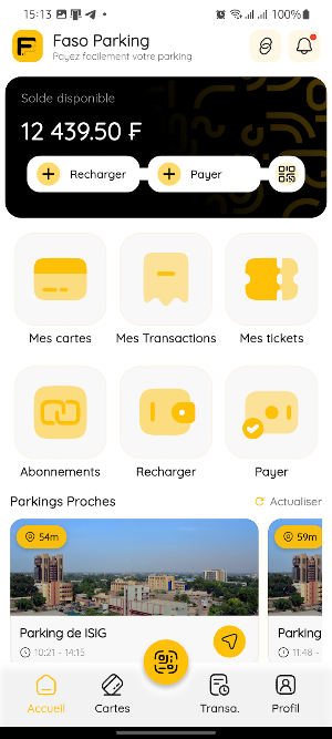FasoParking Screenshot 1