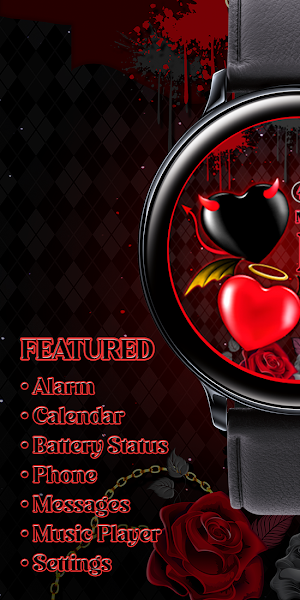 Devil Angel Heart_Watchface Screenshot 1
