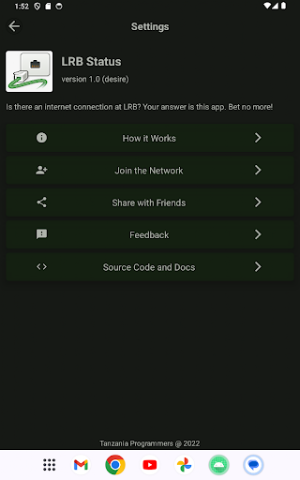 LRB Status Screenshot 3