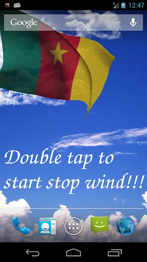 Cameroon Flag Live Wallpaper Screenshot 1