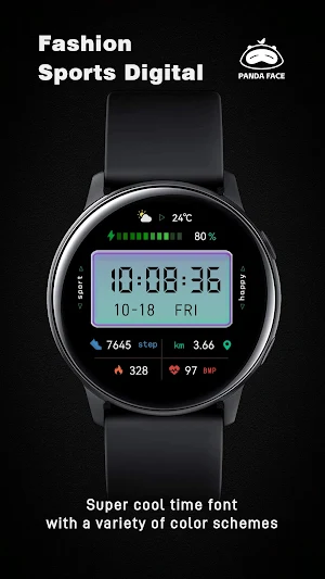 Fashion Sports Digital Wear OS Screenshot 0