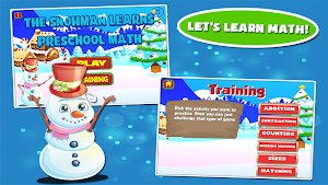 Snowman Preschool Math Games Screenshot 0