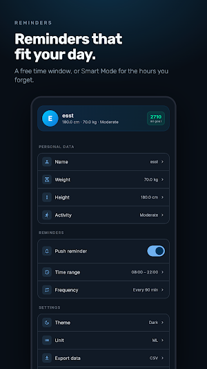 Hydro – Water Tracker Screenshot 2