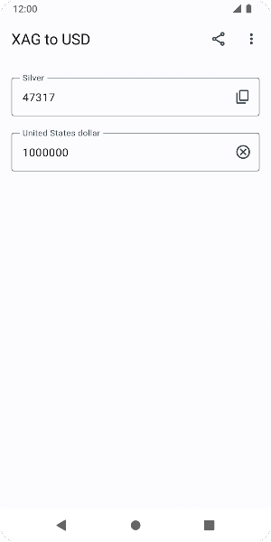 XAG to USD Screenshot 1