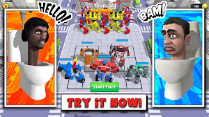 Merge Toilet Robot Monster Screenshot 0