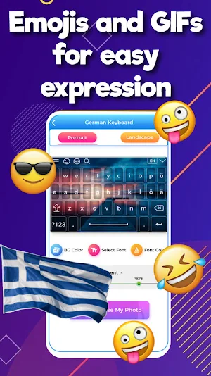 Greek Keyboard 2023 Screenshot 1