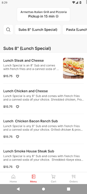 Armettas Italian Grill Screenshot 1