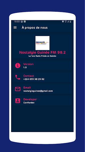 Radio Nostalgie Guinée FM Screenshot 3
