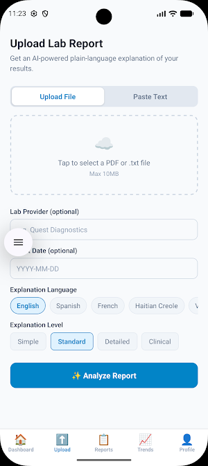HealthClear AI Screenshot 0