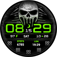 NW Skull Wear OS Watch Face