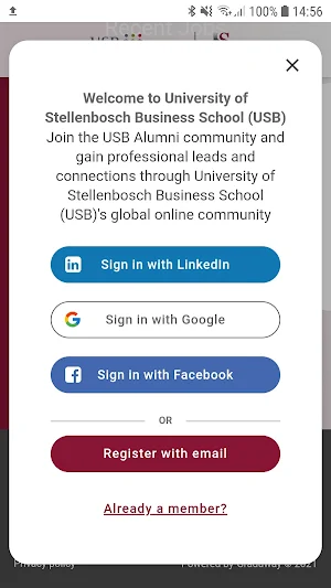 USB Alumni Screenshot 1