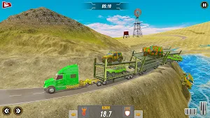 Off-Road Army Vehicle Transporter Truck Screenshot 1