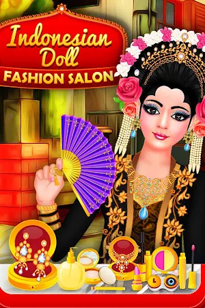 Indonesian Doll Fashion Salon Dress up & Makeover Screenshot 0