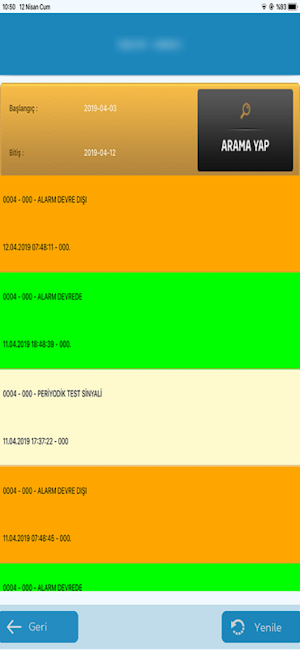 TAV Güvenlik Sinyal Takibi Screenshot 2