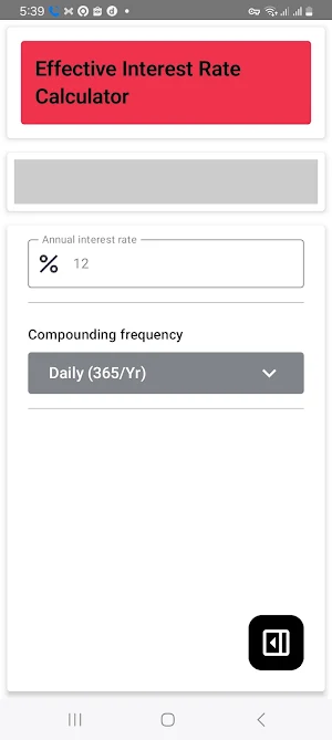 EIR Calculator Screenshot 3