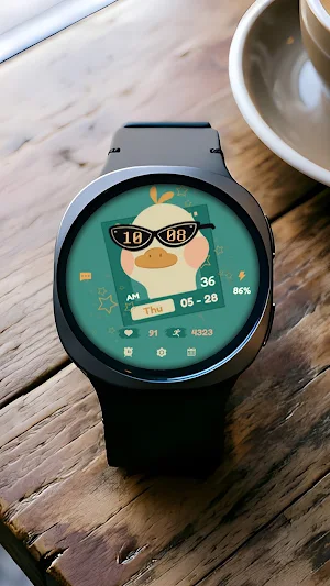 Cool Duck ZKin Watch Face Screenshot 2