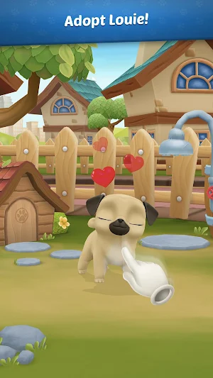 My Virtual Pet Dog 🐾 Louie the Pug Screenshot 0
