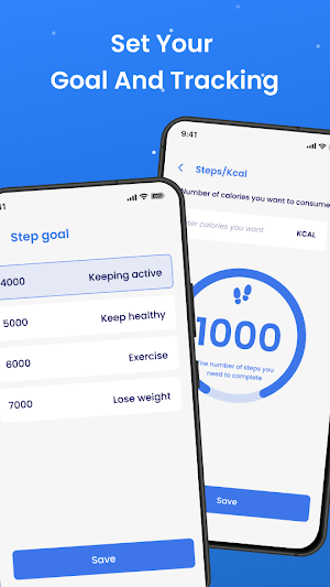 Steps Counter: Goal Pedometer Screenshot 3