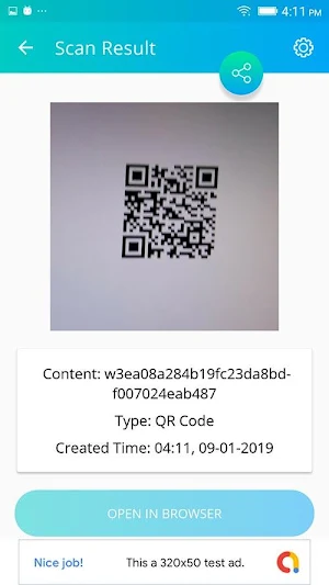 QR Code Reader and Generator Screenshot 3