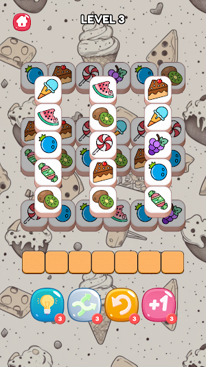 Food Match - Triple Tile Screenshot 2
