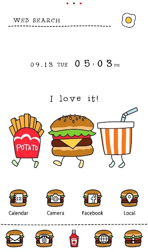 Silly Burgers Theme +HOME Screenshot 0