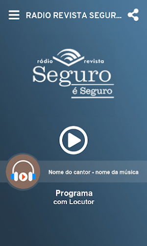 Rádio Revista Seguro é Seguro Screenshot 1