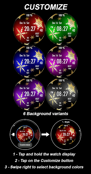 EY17 NewYear Ball WatchFace Screenshot 3