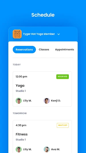 Tyger Hot Yoga Member Screenshot 2