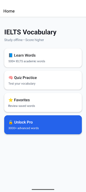 IELTS Vocabulary Screenshot 0