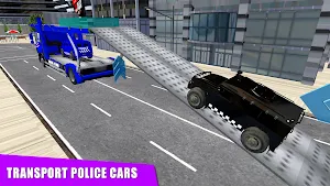 Police Car Transport Army Tank Screenshot 1