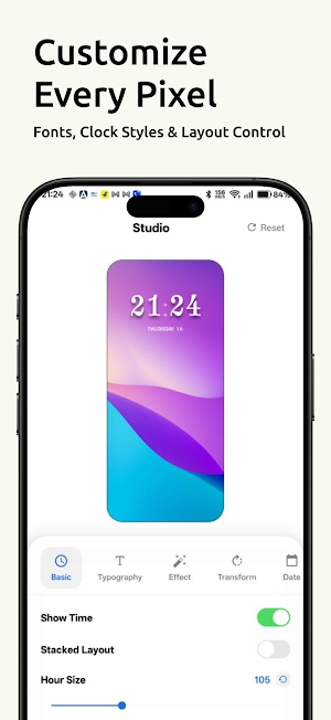 Depth Wallpapers & Live Clock Screenshot 2