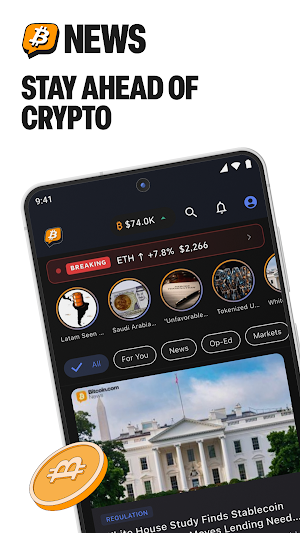 Bitcoin News: Markets & AI Screenshot 0