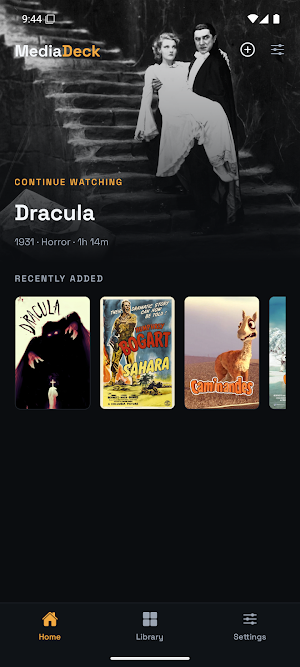 Media Deck: Plex & Jellyfin Screenshot 1