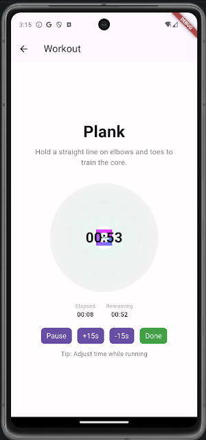 1 Minute Workout Daily Screenshot 1