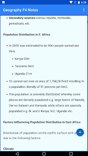 Geography Form 4 Notes screenshot 3