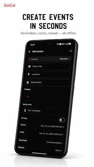 DotCal - Calendar & Tasks Screenshot 1