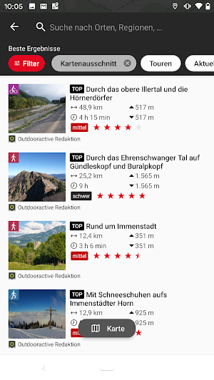 Naturfreunde Tourenportal Screenshot 3