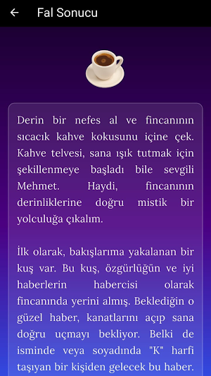 Falmaran - Kahve Falı, Tarot Screenshot 2