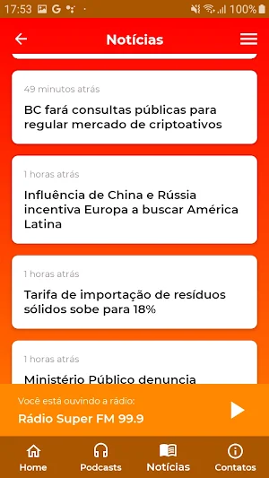 Rádio Super FM 99.9 Screenshot 2