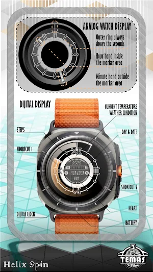 Helix Spin Watch Face Screenshot 2