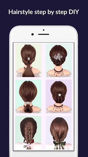 Hairstyles step by step easy, offline - DIY Screenshot 0