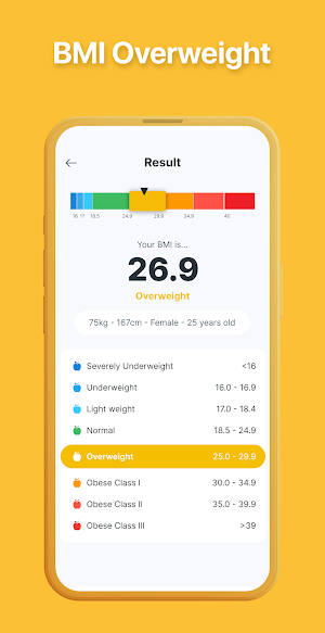 BMI Calc - BMI Chart Screenshot 2