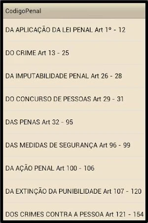Código Penal Brasileiro Screenshot 2