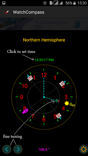 Compass "No magnetic sensor " Screenshot 3
