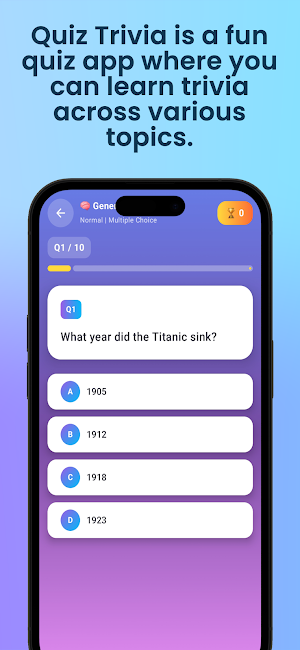 Quiz Trivia - Brain Training Screenshot 2
