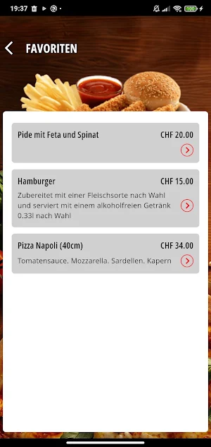 Pizza Flizza Schaffhausen Screenshot 3